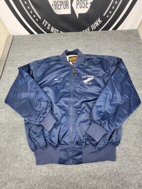 Vintage Game Sportswear Tarawa CV-40 Aircraft Carrier Satin Embroidered Jacket